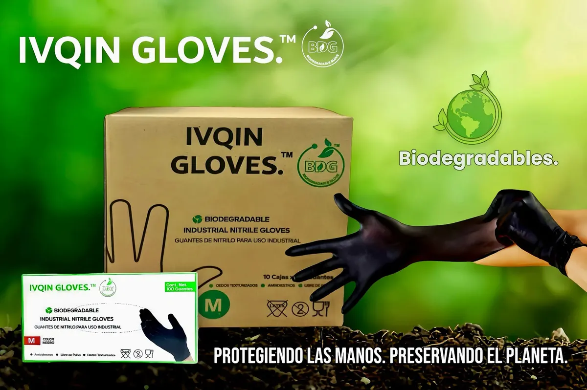 Guantes de nitrilo biodegradables IVQIN Gloves
